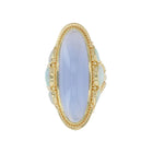 Chalcedony and Opal Cocktail Ring
