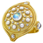 Polka Dot Mandala Hand Ornament in 18K and Platinum