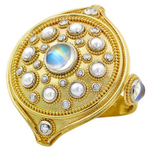Polka Dot Mandala Hand Ornament in 18K and Platinum