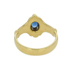 Solitaire Ring with .48 carat Blue Oval Sapphire