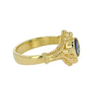 Solitaire Ring with .48 carat Blue Oval Sapphire