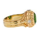 Green Tourmaline and Diamond Cocktail Ring