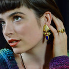 Green Tourmaline and Diamond Cocktail Ring