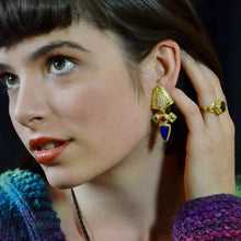 Green Tourmaline and Diamond Cocktail Ring
