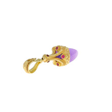 Amethyst and Spinel Pendulum Drop Pendant