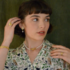 Akoya Pearl Necklace with Diamond clasp