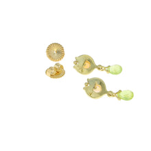 Opal and Chrysoberyl Drop Earrings