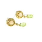 Opal and Chrysoberyl Drop Earrings