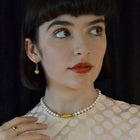 All Gold Acorn Drop Earrings