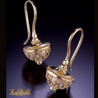 All Gold Acorn Drop Earrings