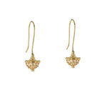 All Gold Acorn Drop Earrings
