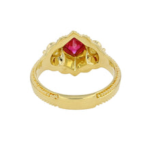 Ruby and Diamond Cocktail Ring