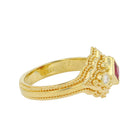 Ruby and Diamond Cocktail Ring