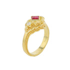 Ruby and Diamond Cocktail Ring