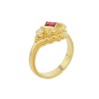 Ruby and Diamond Cocktail Ring