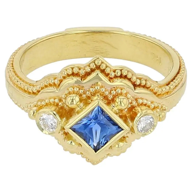 Blue Sapphire Cocktail Ring