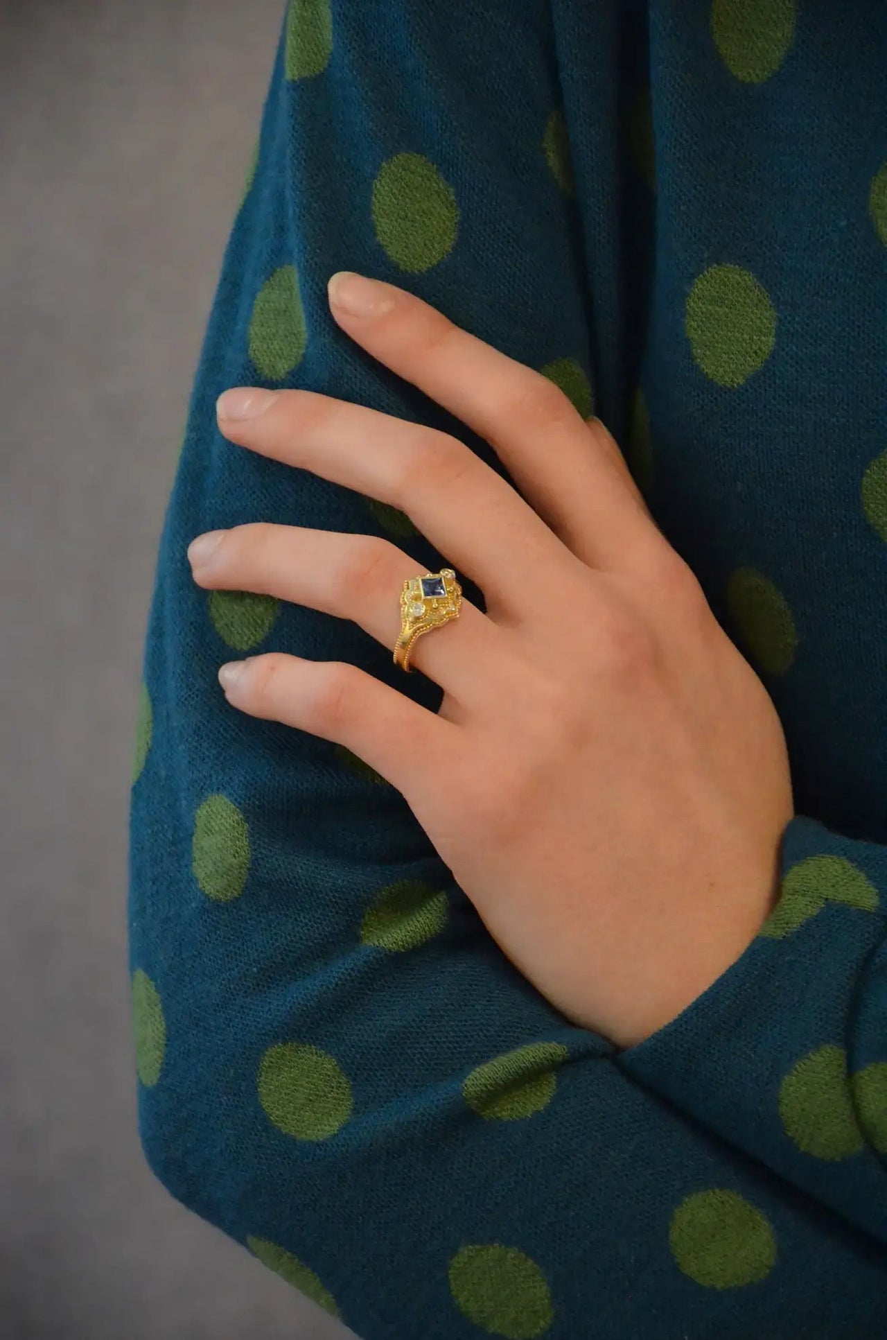 Blue Sapphire Cocktail Ring