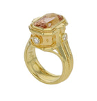 Morganite and Diamond Cocktail Ring
