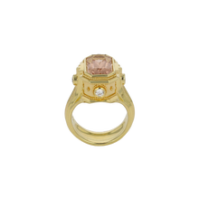 Morganite and Diamond Cocktail Ring