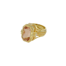 Morganite and Diamond Cocktail Ring