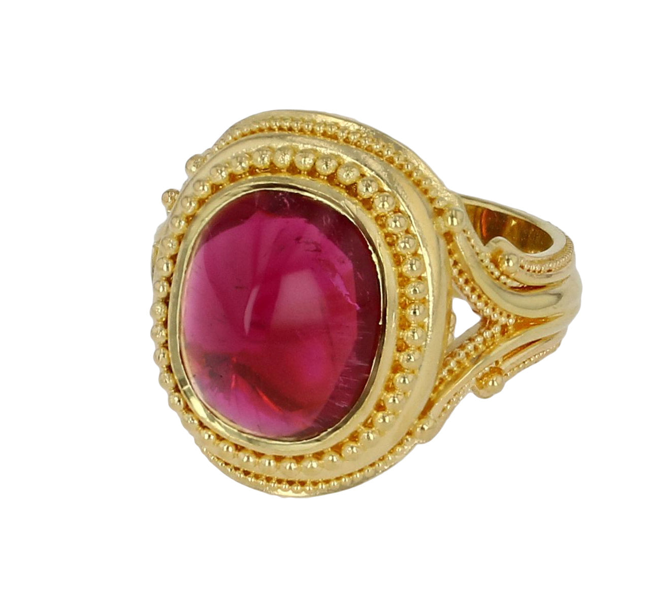 Rubellite Tourmaline Cocktail Ring