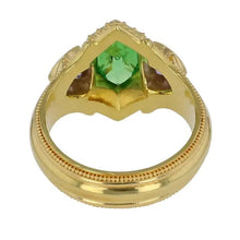 Tsavorite Garnet and Tanzanite Cocktail Ring