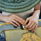 Tsavorite Garnet and Tanzanite Cocktail Ring