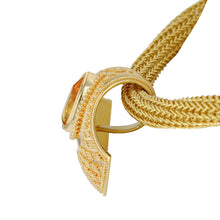 Golden Sapphire Shell Pendant