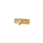 Trillion Aquamarine Solitaire Ring