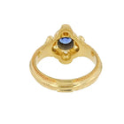 Blue Sapphire and Diamond Ring