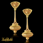 All Gold Flying Saucer Earrings