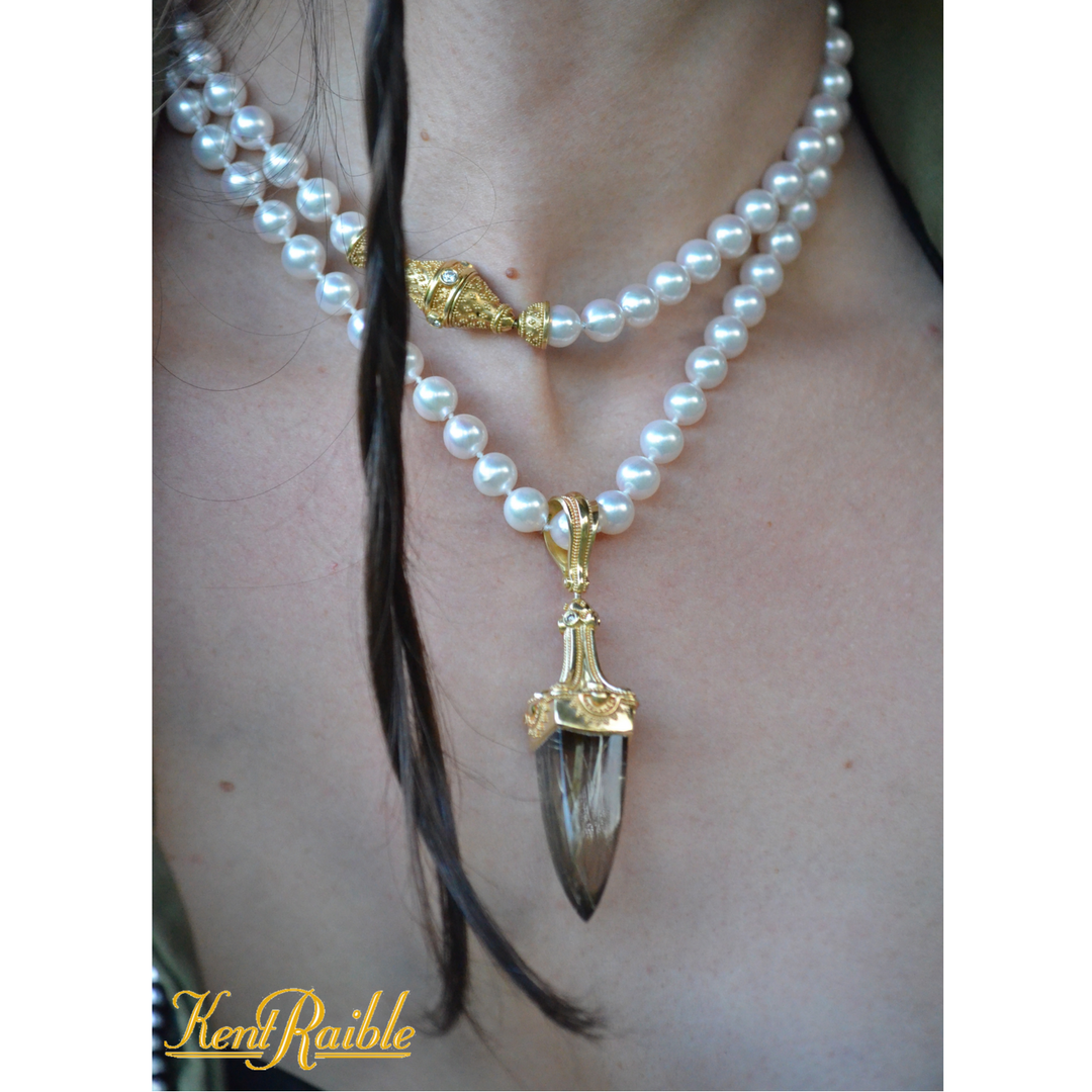 Rutilated Quartz Pendulum Pendant