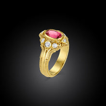 Hot Pink Magenta Sapphire Ring